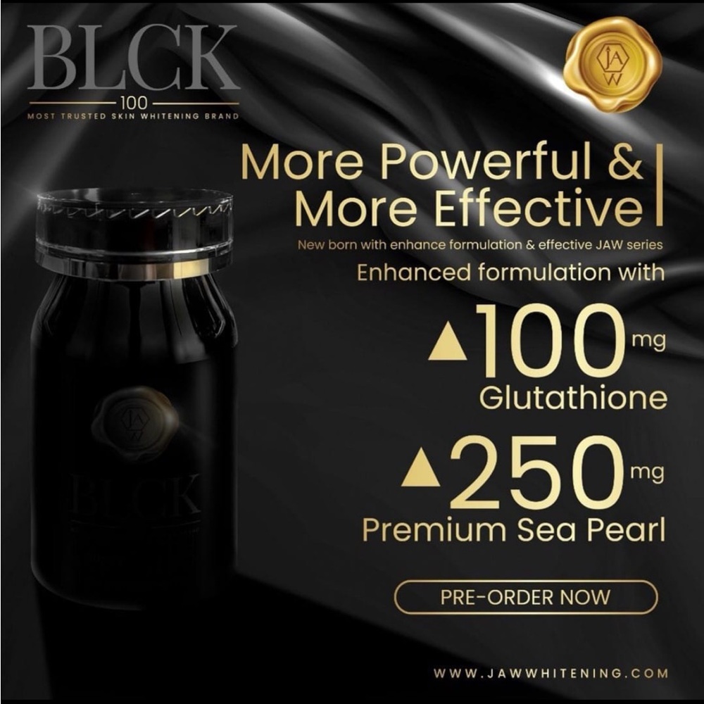 100 Skin Whitening Supplement - Black